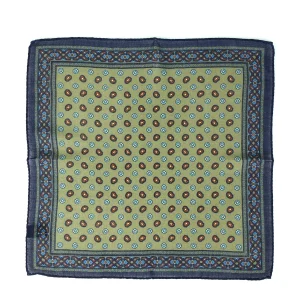 Fazzoletto da taschino verde in lana e cashmere NICOLA