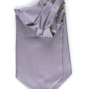 Ascot bluette in seta stampata inglese DIAGO