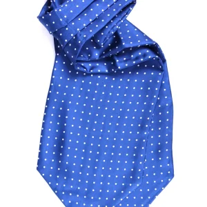 Ascot uomo in pura seta VADENA Blu Avion